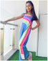 Denim Rainbow Jumpsuit